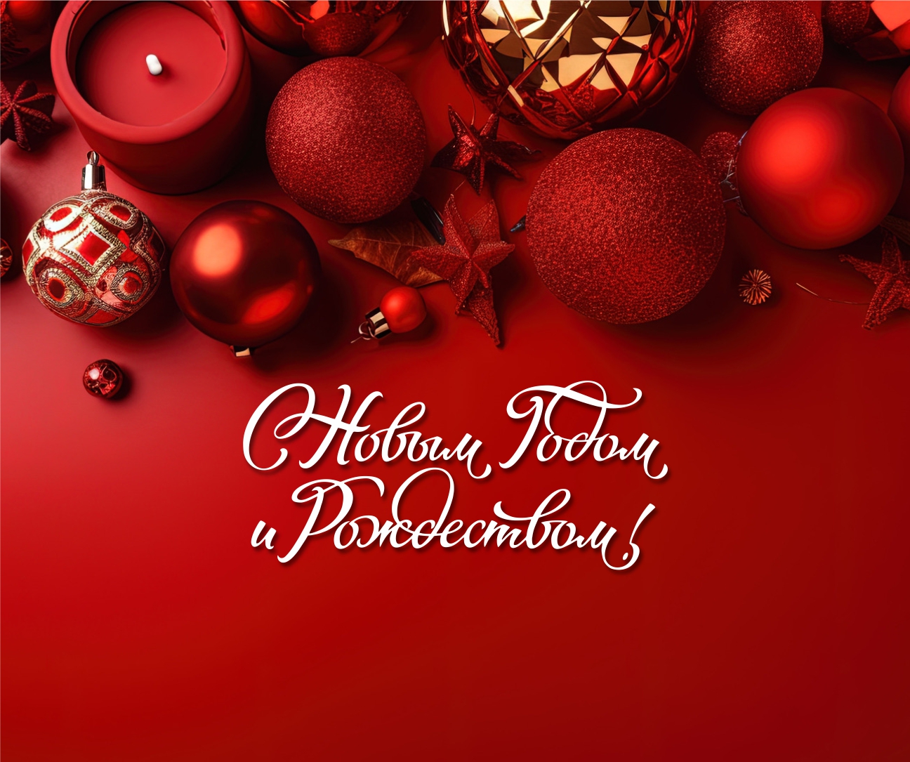 Дорогие друзья, поздравляем вас с Новым годом и Рождеством!